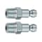 Plews-Edelmann Tru-Flate Steel 1/4 in. T-Style Plug 1/4 in. Male 2 pc 12-125-2 - alternate 1